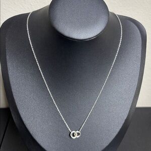Spartina 449 18" Strength Links Silver Interlocking Circle Necklace